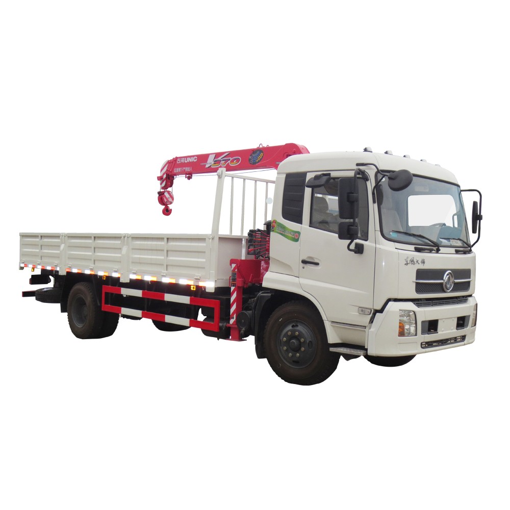 10 Ton Vrachtwagen Gemonteerde Unic Kraan 3 Ton